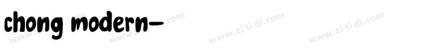 chong modern字体转换